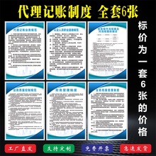 代理记账财务会计管理制度KT板上墙制度岗位职责警提示牌标语贴画