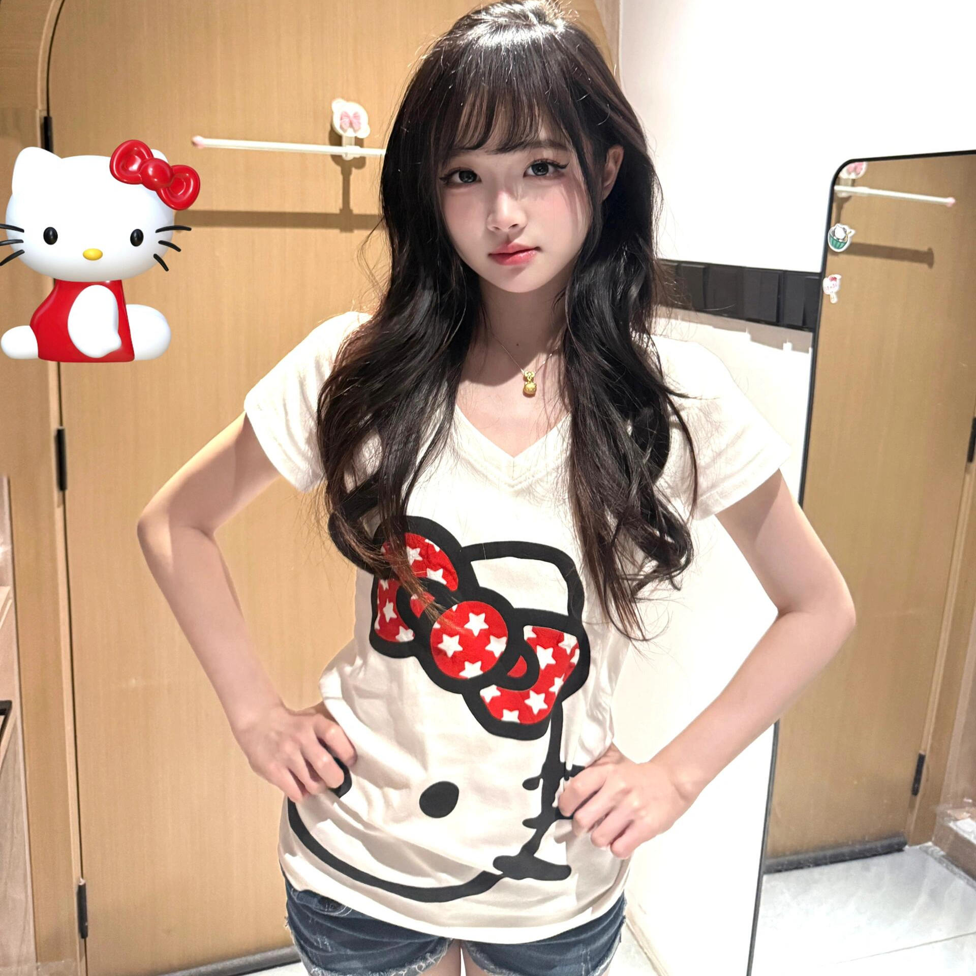 hellokitty短袖女纯棉y2k千禧年