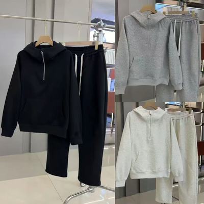 【现货】8908秋季休闲连帽百搭通用简约卫衣男休闲运动套装