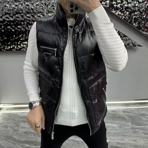 【现货】1311秋冬季新品男士轻奢时尚高级感立领羽绒马甲舒适百搭