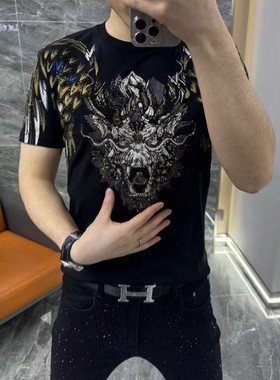 【现货】68108夏季新款男士商务休闲POLO衫简约大气翻领短袖百搭