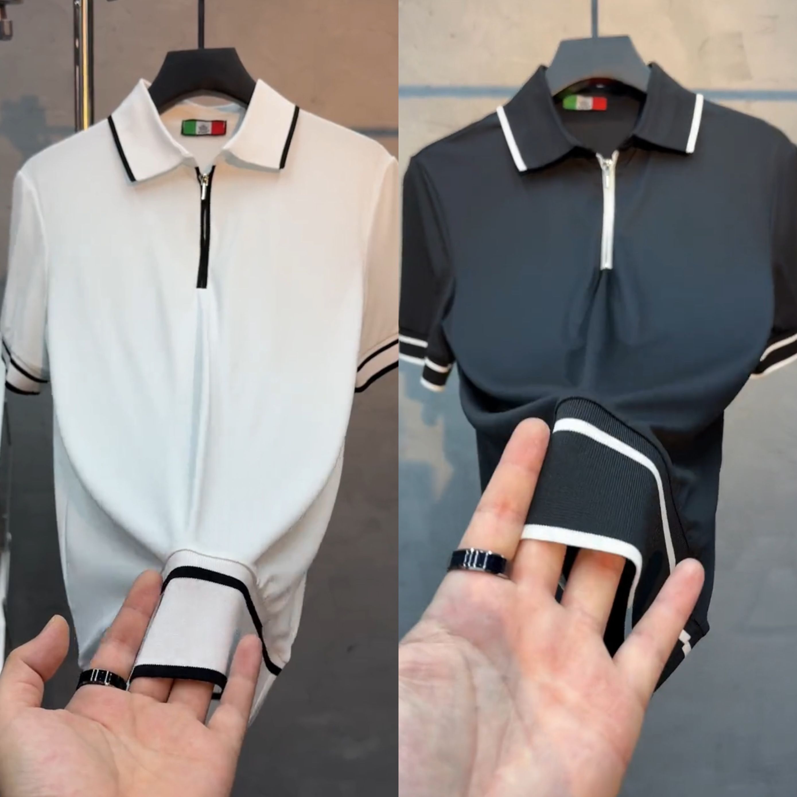 【现货】68129男士夏季高品质翻领Polo衫商务简约百搭时尚短袖潮t