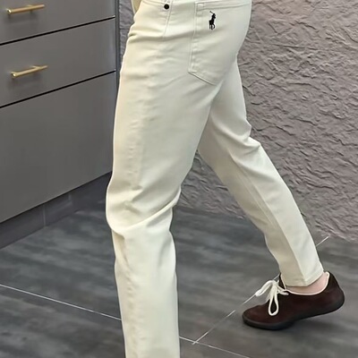 修身直筒休闲裤男百搭潮流