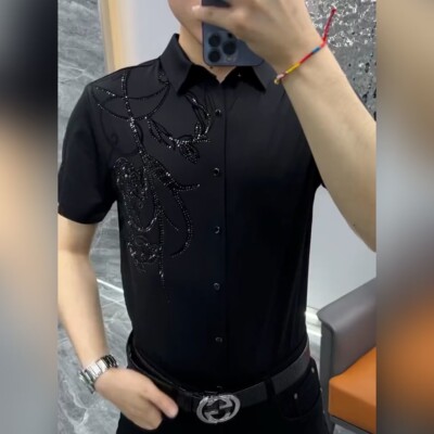 高端帅气修身休闲舒适潮流衬衫