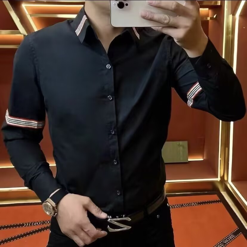 23095青年修身型男士衬衫