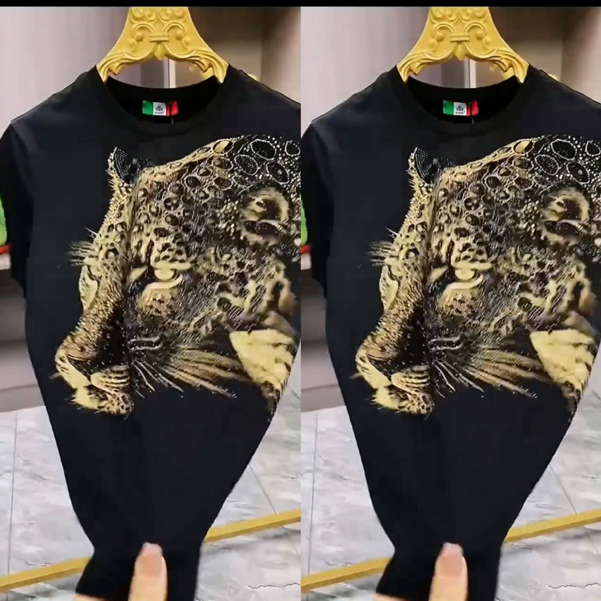 【现货】68092男士欧货夏季新款潮流半袖个性印花薄款时尚帅气T恤