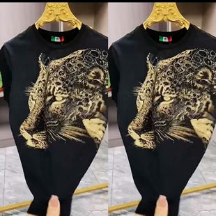 【现货】68092男士欧货夏季新款潮流半袖个性印花薄款时尚帅气T恤