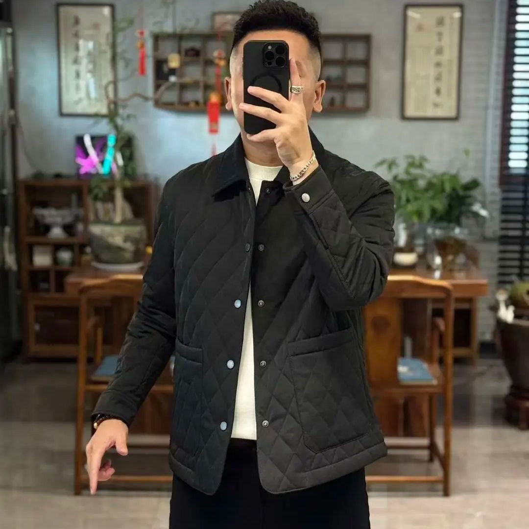 【现货】25350翻领棉服韩版宽松型棉衣潮流男时尚秋冬保暖古