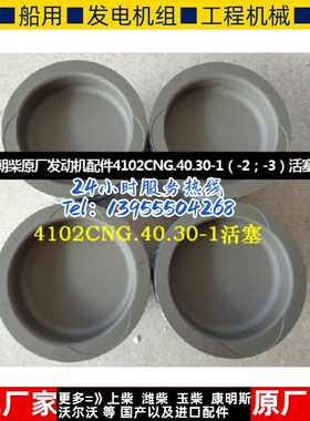 朝柴原厂发动机配件4102CNG.40.30-1（-2；-3）活塞