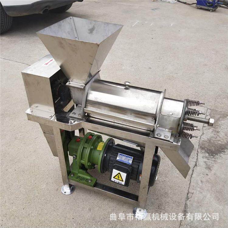 大型苹果榨汁机 大蒜生姜破碎挤汁机 商用水果饮料加工榨汁机厂家