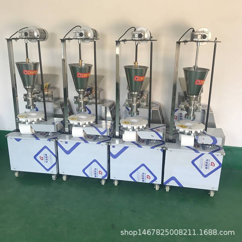 厂家包邮新型商用小型双斗仿手工包子机全自动馒头拍饼馅饼糍耙机
