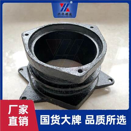 建筑楼层铸铁止水节 预埋套筒 B型法兰翼环短接头排水管件