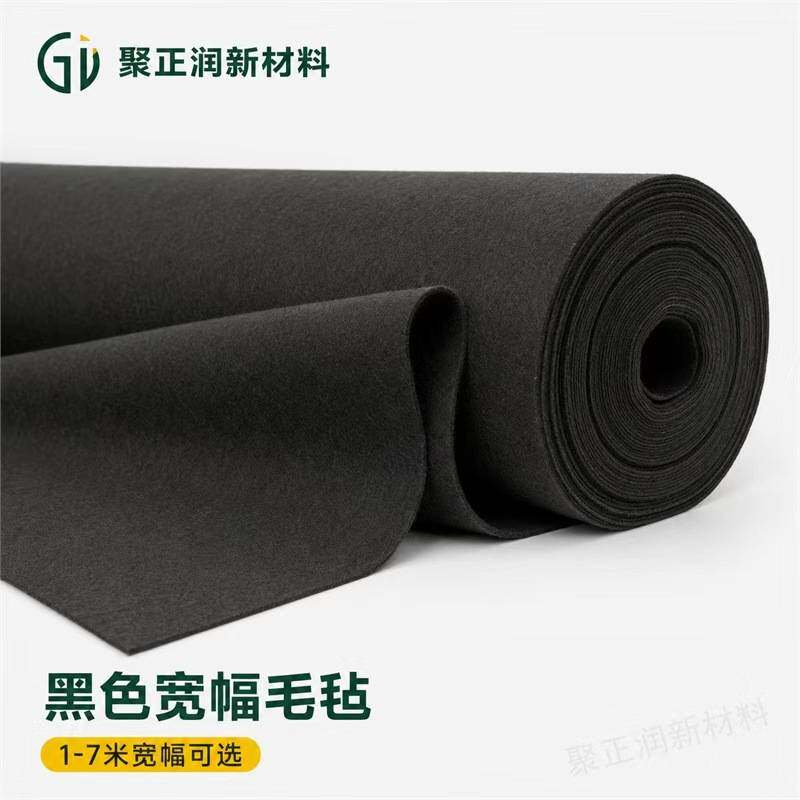 黑心棉工地土工布公路护坡除草保湿包装大棚保温布家具包装保护毯