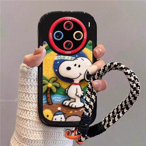 适用vivox200s手机壳全包防摔x100pro高级感手机保护套快乐史努比