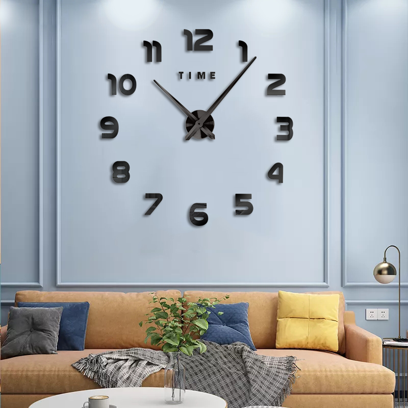 客厅装饰时钟有机玻璃金属烤漆