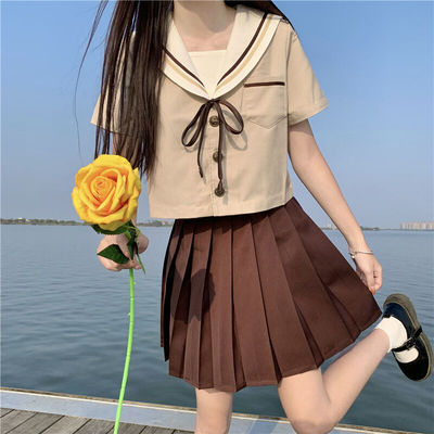 jk奶茶色日系软妹加小码xxs制服