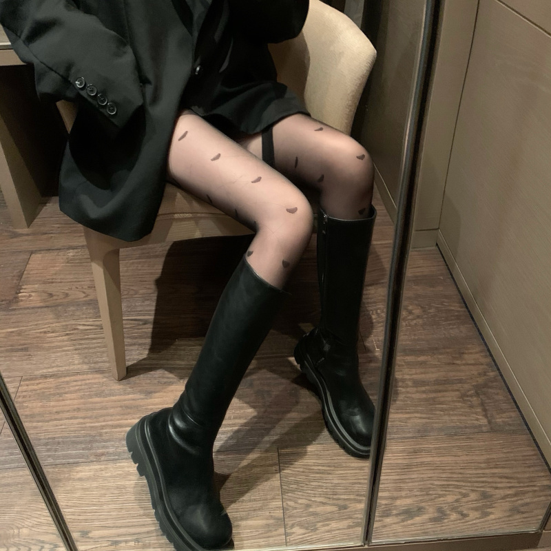 145/150cm矮小个子性感空姐制服黑丝袜女网格爱心美腿袜加小码xxs