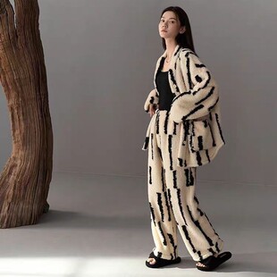 150cm小矮个子睡衣冬季珊瑚绒加绒加厚法兰绒高级感家居服xxs码