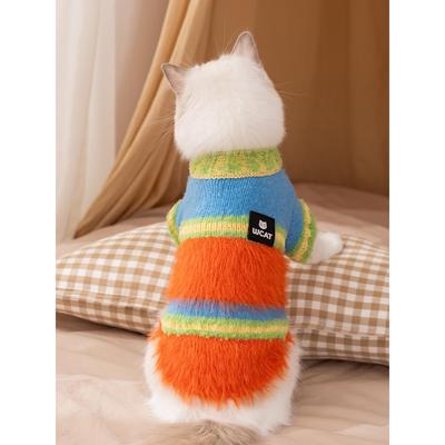 猫咪衣服冬装防掉毛德文猫暹罗布偶宠物幼猫冬天小猫过冬毛衣保暖