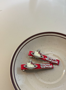 【兰LANLAN】崭新的灵魂～红色星球发夹可爱少女刘海夹碎发夹