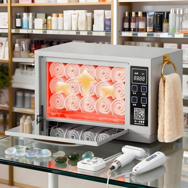 一体除菌药膏台式加热箱毛巾高温消毒机蒸汽箱诊所盐包双门家用