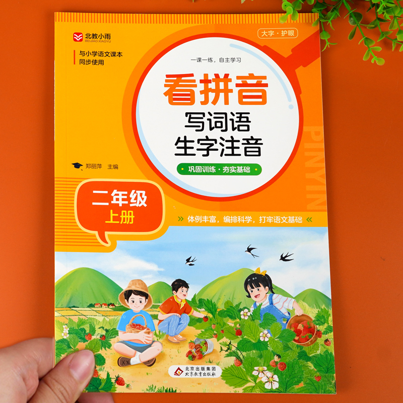 二年级上册看拼音写词语人教版