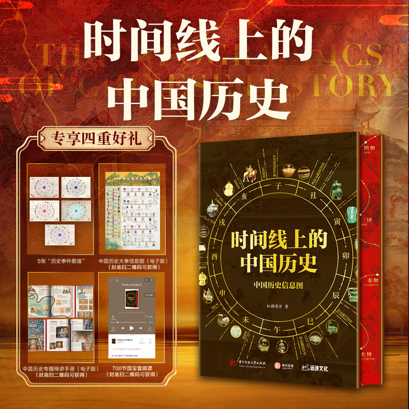 时间线上的中国历史历史读物书籍国家人文历史七年级上册八九年级高中历史教辅历代更替大事时间轴年表中小学历史百科全书图文知识