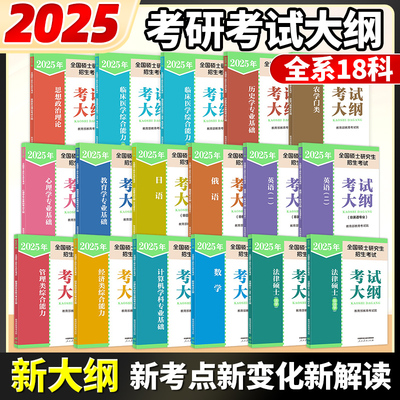 2025研究生考试大纲政治英语数学