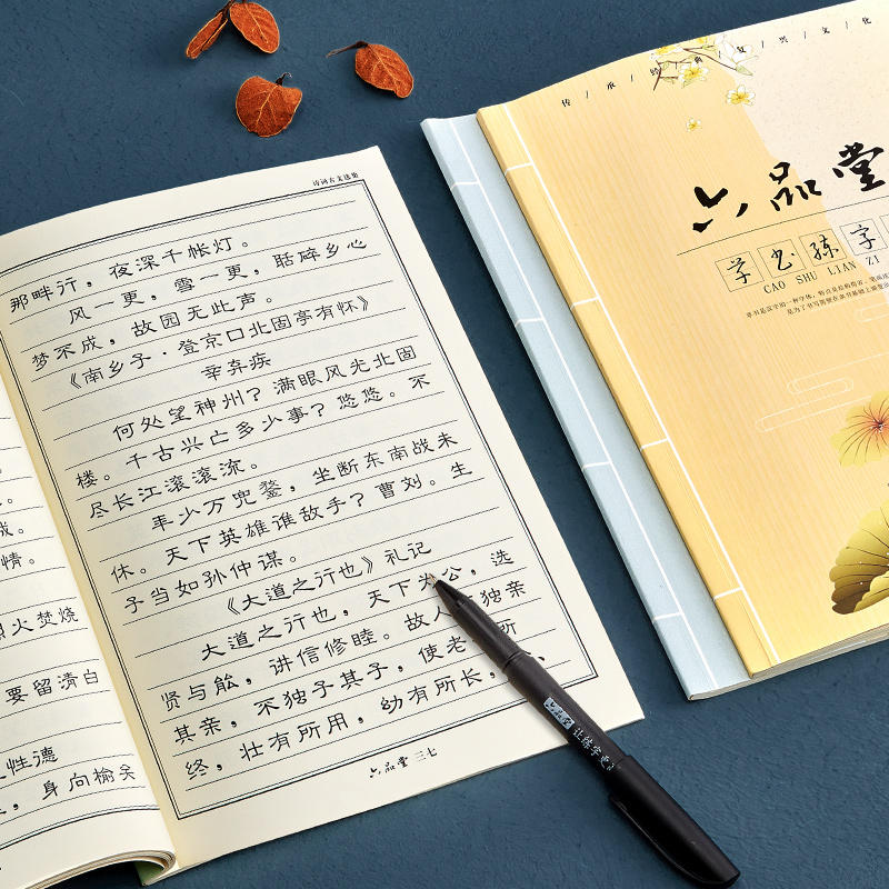 篆书临摹字帖硬笔书法成人通用