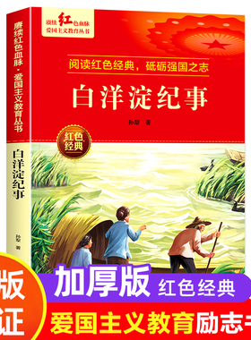 白洋淀纪事 红色经典书籍小学生革命抗日战争三四五六年级阅读课外书 适合3-4-5-6年级看的文学丛书儿童读物英雄故事课外阅读书籍