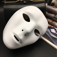 人像臉譜成人臉空白手繪面具面譜狼人殺游戲面具PVC塑料