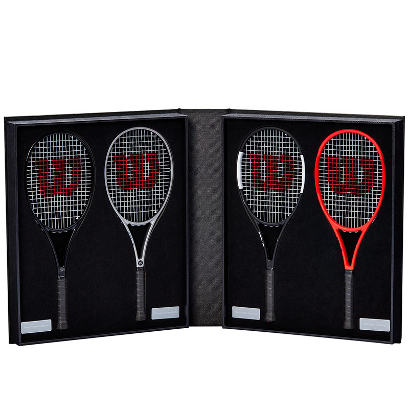 现货奶粉福利Wilson威尔胜费德勒RF97迷你球拍4个装+专属日历