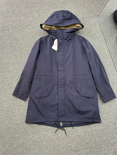 出口日单 可脱卸内胆！秋冬女士中长款派克服连帽毛领棉衣外套女