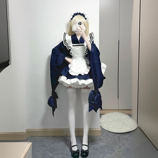 大码定制天使女仆装cos服二次元软妹女佣裙cosplay洛丽塔lolita