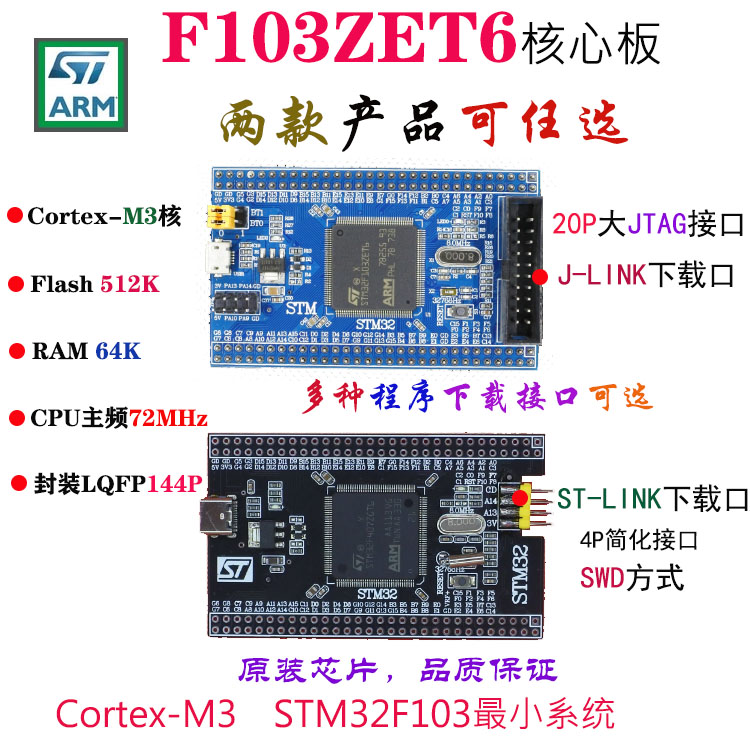 stm32f103zet6核心板学习