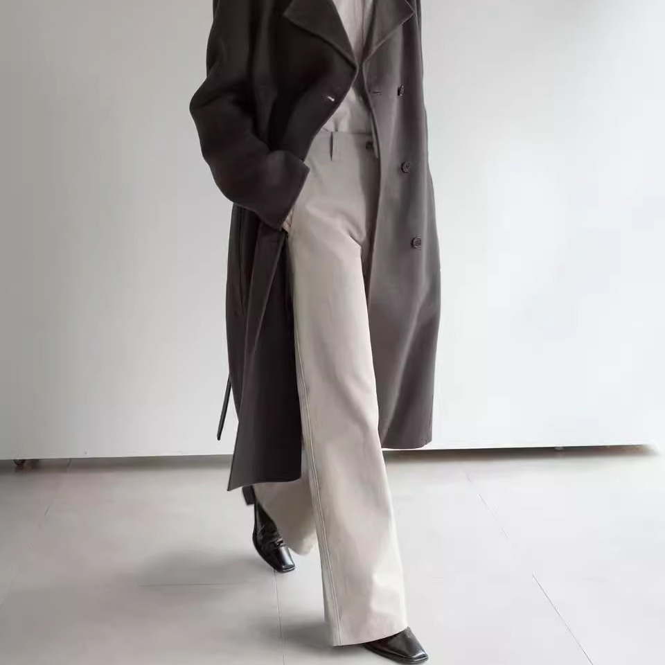 class韩国直邮111912 cullum韩代2025后腰松紧宽松磨毛拉绒休闲裤