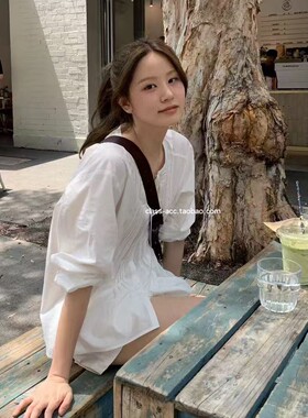 class韩国直邮022615 OUNCE 韩代2026款  棉1oo系带小衫