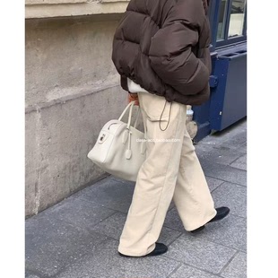 加绒灯芯绒休闲裤 韩代2025款 OUNCE 韩现class韩国直邮102805