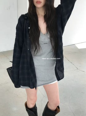 class韩国直邮031619 nuese 韩代2026款  棉线针织吊带连衣裙