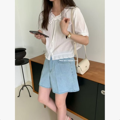 class韩国直邮1040913 JUEDE 韩代2026款  夏季牛仔短裤