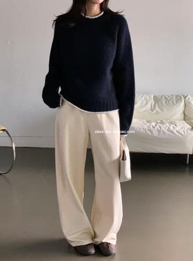 国现class韩国直邮111204 Gilli 韩代2025款加绒有垂感柔软休闲裤