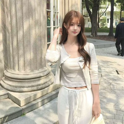 class韩国直邮1032407 VEGETABLE 韩代2026款  吊带＋开衫两件套