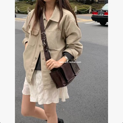 class韩国直邮022619 OUNCE 韩代2026款  牛仔衬衫外套