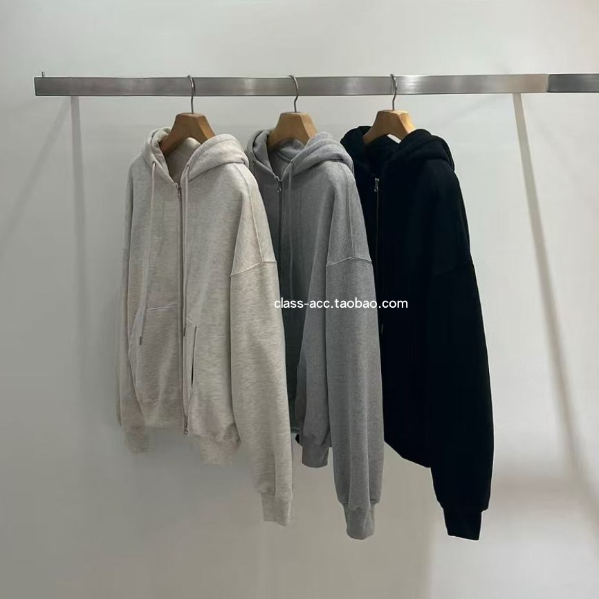 class韩国直邮111309 TASTE 韩代2025款  双头拉链加绒连帽卫衣