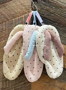 class韩国直邮122519 koznok 韩代2025款 可爱人字拖擦手巾小毛巾