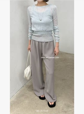 class韩国直邮1032722 Helvetica 韩代2026款  松紧腰凉感垂垂裤