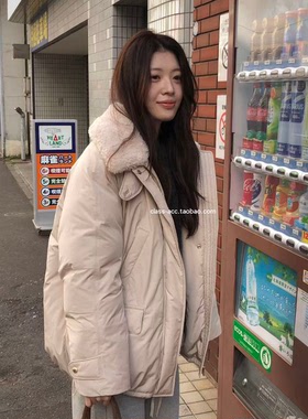 国现class韩国直邮011301 ERUME韩代2025福利款鸭绒8:2毛领羽绒服