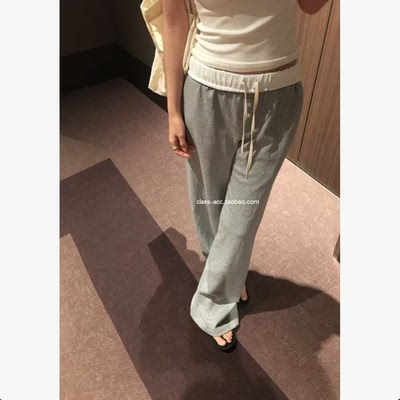 class韩国直邮1040510 VEGETABLE 韩代2026  春夏款轻薄卷边卫裤