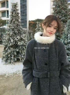 class韩国直邮010416 VEGETABLE 韩代2026福利款  毛呢大衣
