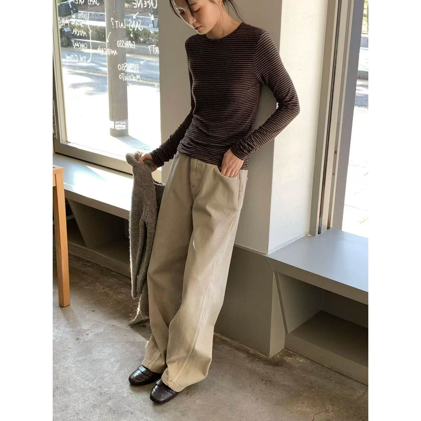 class韩国直邮112508 OBJECT韩代2025款加绒休闲裤